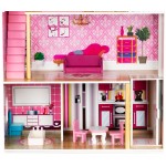 Casuta din lemn Cookie Residence DollHouse - Casa pentru papusi cu lift cu mobilier inclus Casuta din lemn Cookie Residence DollHouse - Casa pentru papusi cu lift cu mobilier inclus